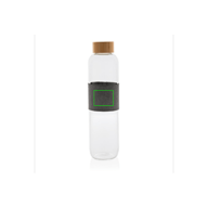 Vial de vidrio de borosilicato de impacto con tapa de bambú